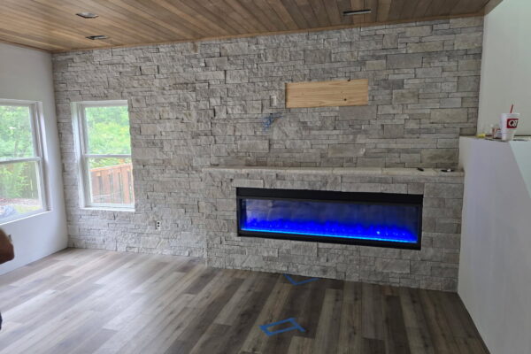 Brookstone Blend-Shoreline accent wall